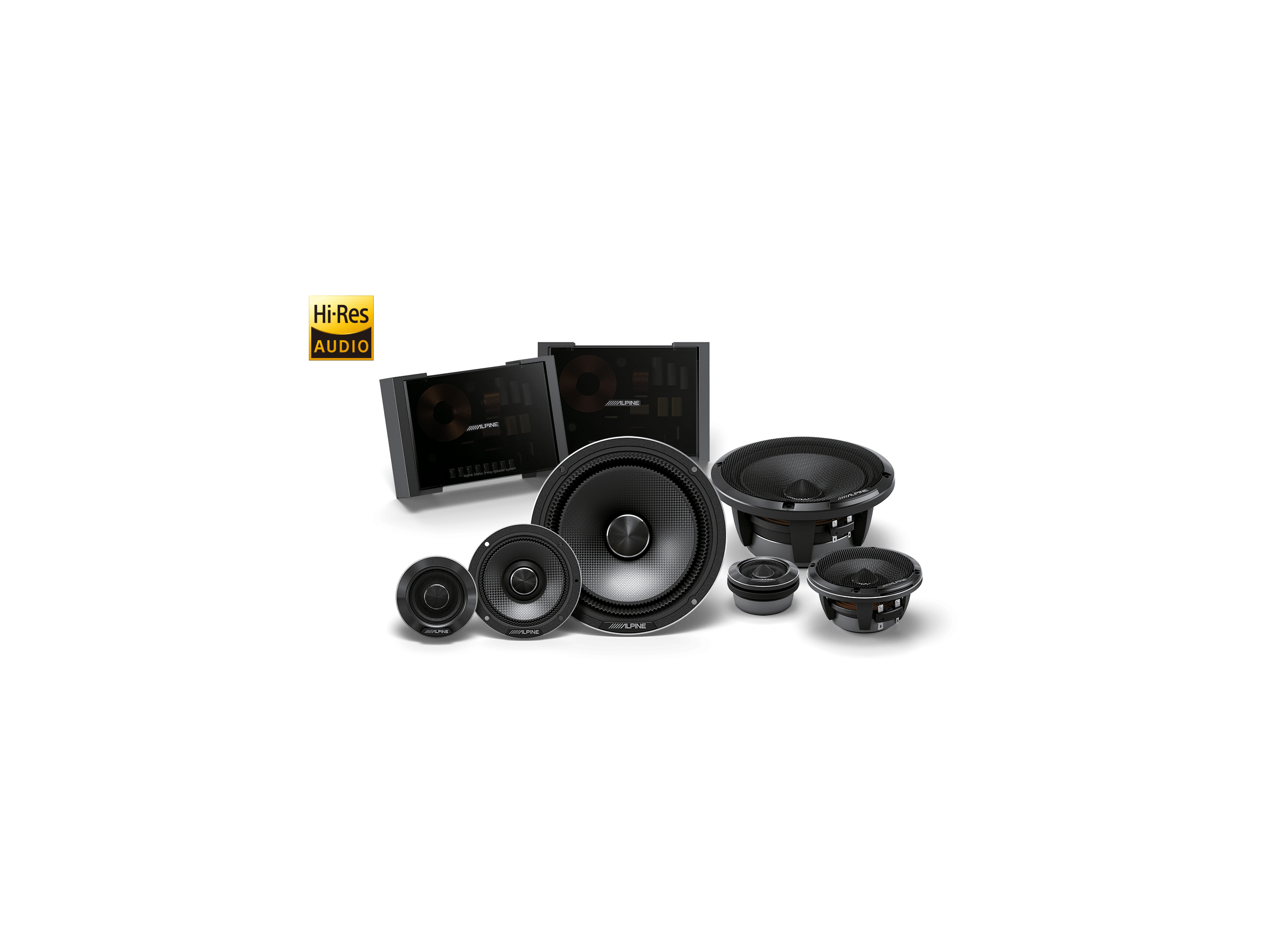 邦楽 SOUND HIGHWAY AOR Best Selection Alpine Status | HDZ-653 - Three-way 6.5